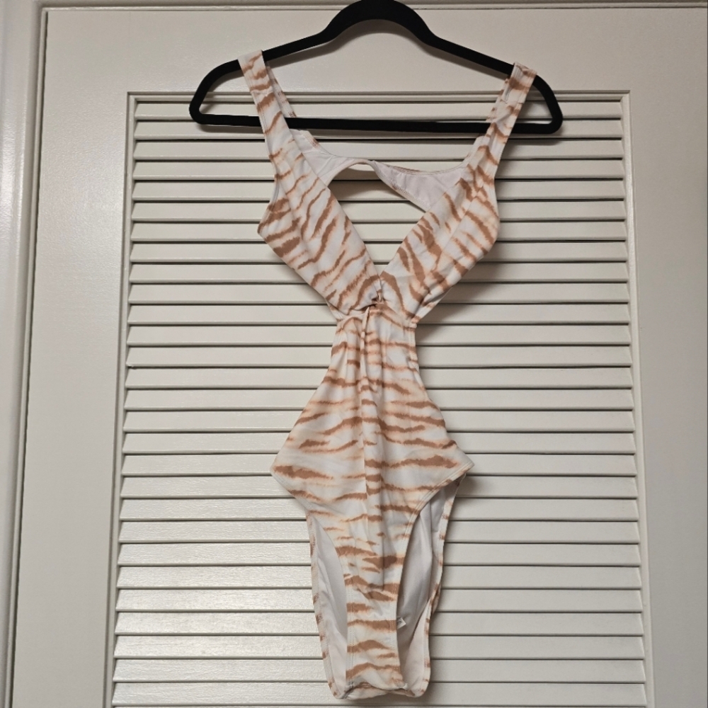 Forever 21 - Tie Dye Cut-Out One-Piece Bathing Suit